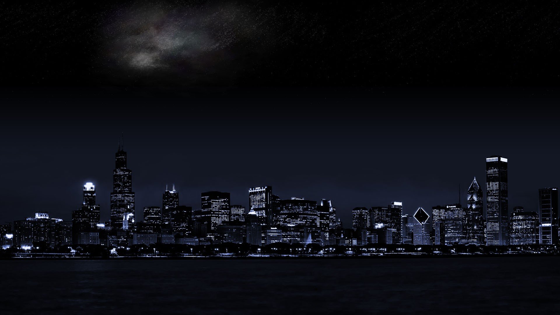 city, Urban, Cityscape, Skyline, Night Wallpaper