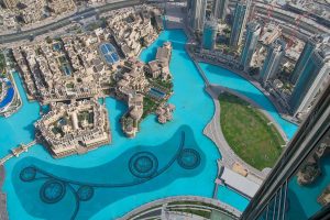 city, Urban, Cityscape, Aerial view, Fountain, Dubai