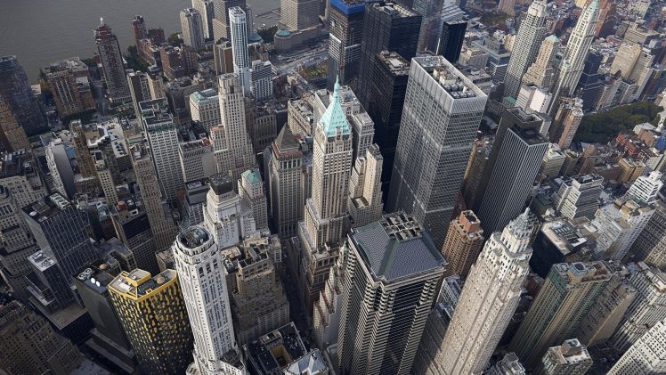 city, Urban, Aerial view, Cityscape, Skyscraper, New York City HD Wallpaper Desktop Background
