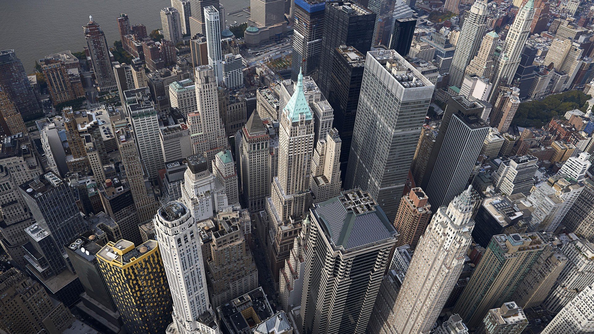 city, Urban, Aerial view, Cityscape, Skyscraper, New York City Wallpaper