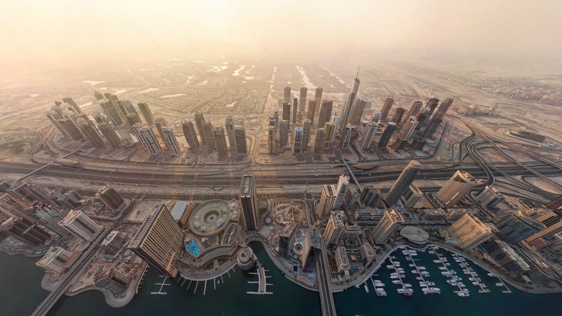 city, Urban, Aerial view, Cityscape, Dubai Wallpaper