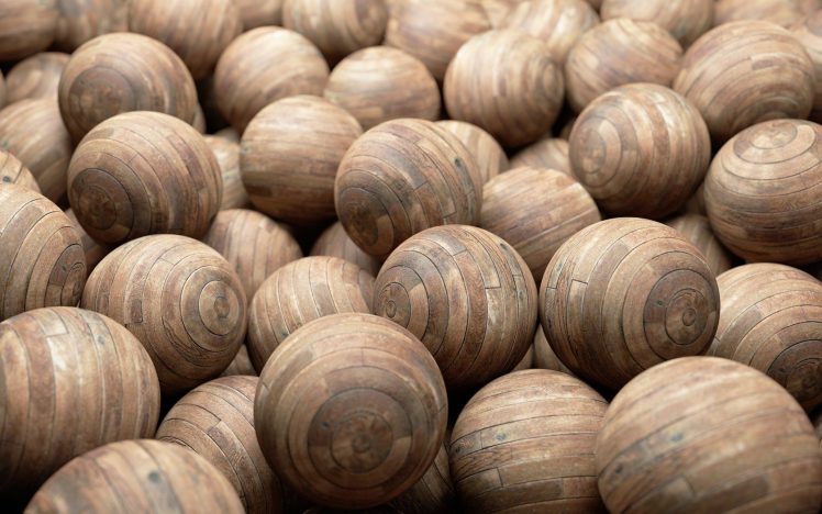 macro, Ball, Wood, Depth of field HD Wallpaper Desktop Background