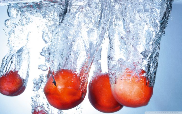 mangos, Water, Fruit, Splashes HD Wallpaper Desktop Background
