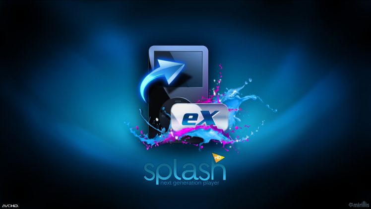 Splash PRO EX, Technology, Paint splatter, Gradient HD Wallpaper Desktop Background