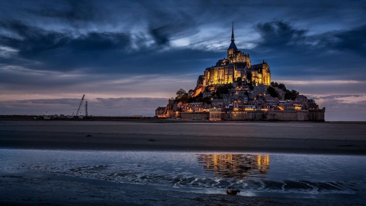 Mont Saint Michel HD Wallpaper Desktop Background