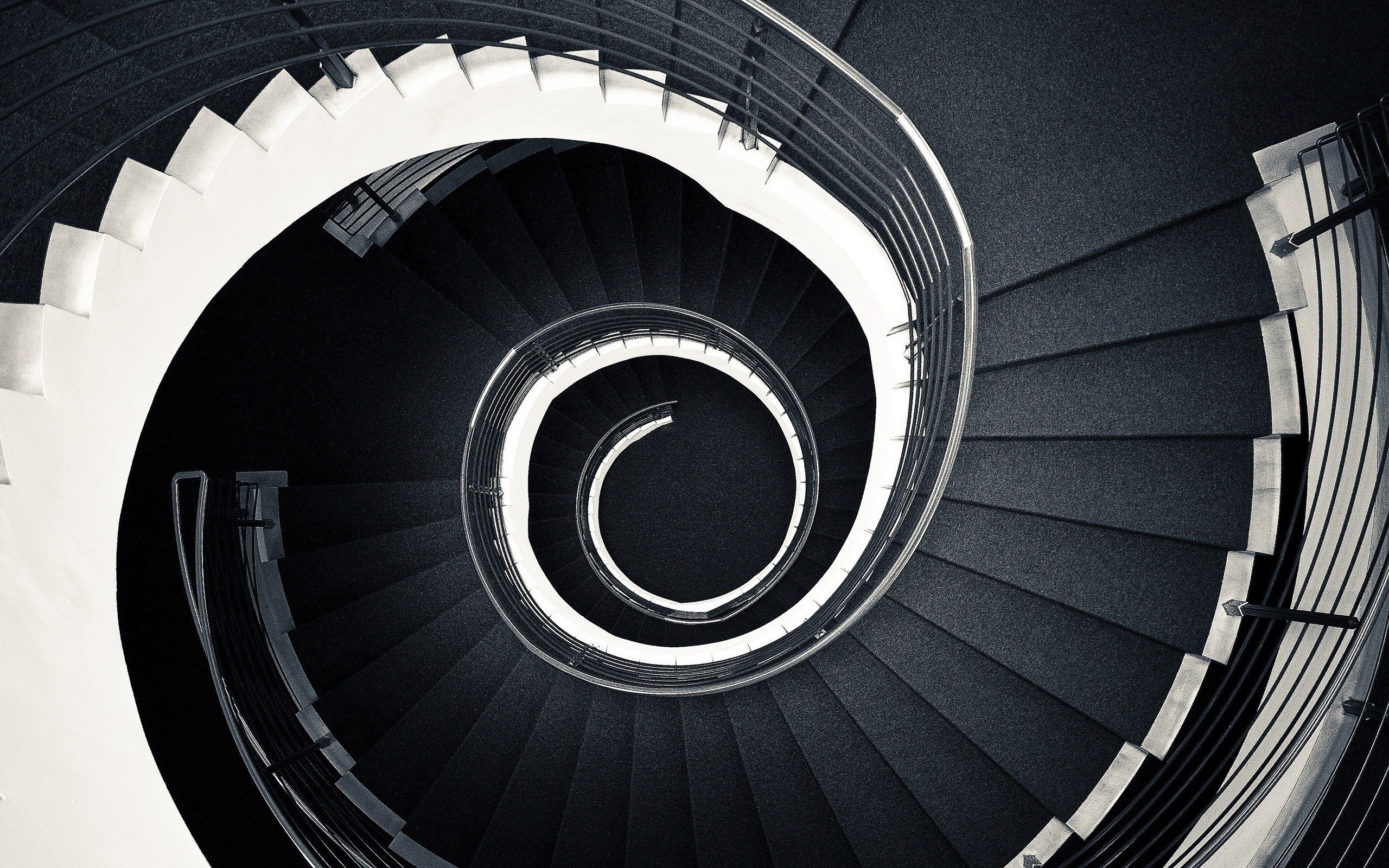 circle, Steel, Photography, Stairs Wallpaper