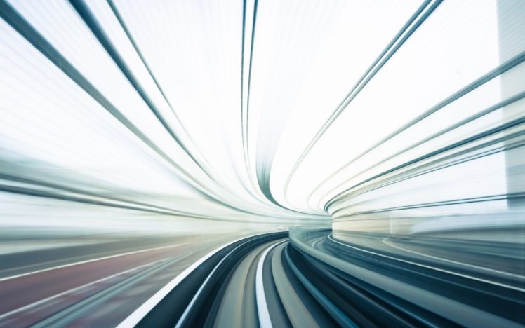 motion blur, Railway, Tracks, Glass, Metro, Photography HD Wallpaper Desktop Background