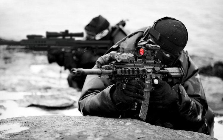 soldier, Assault rifle HD Wallpaper Desktop Background