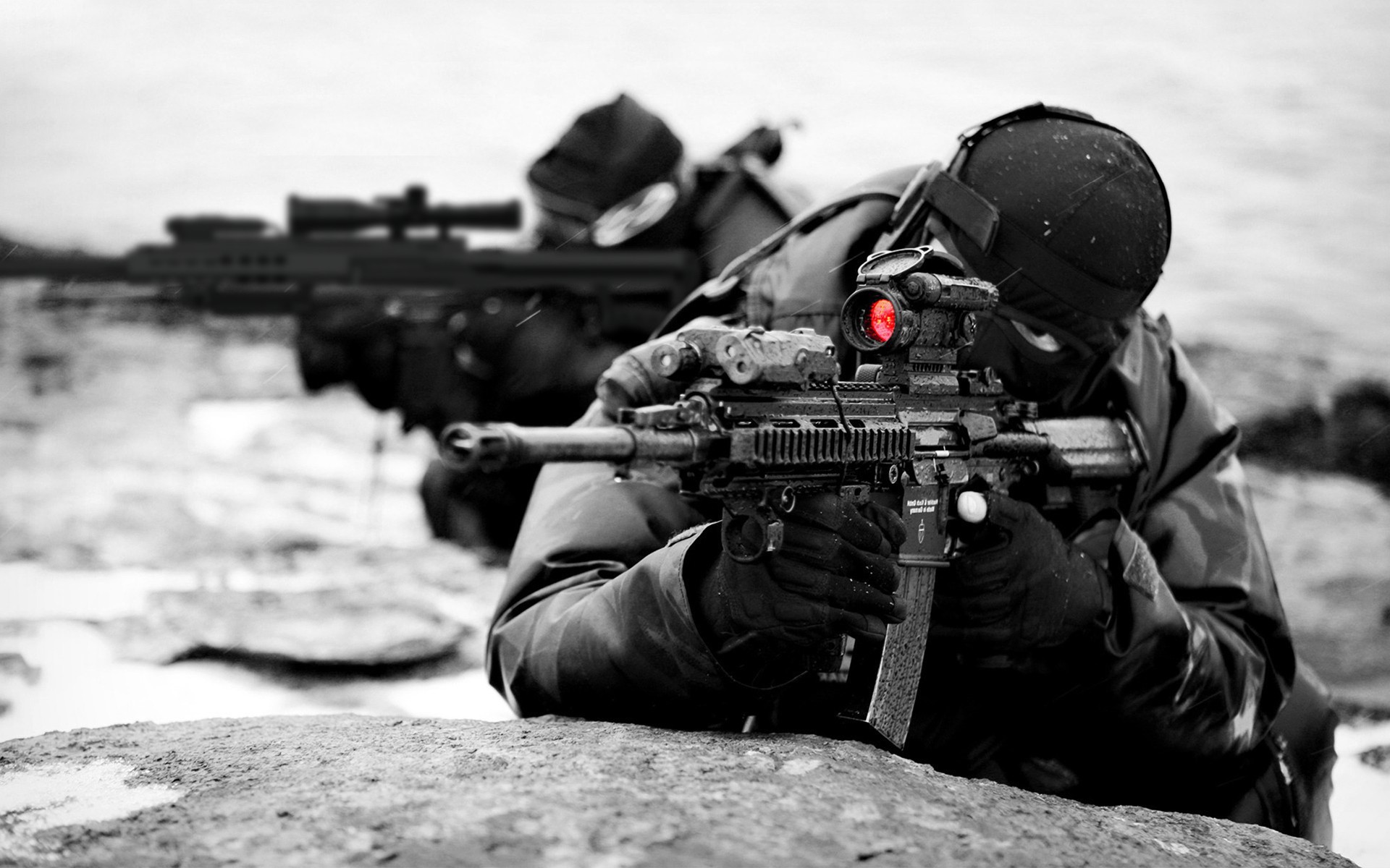 soldier, Assault rifle Wallpaper
