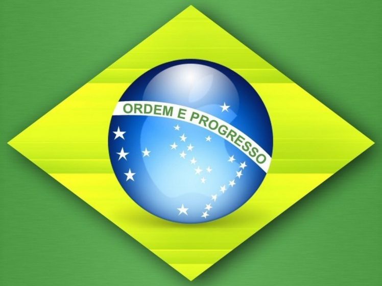 Brasil, Flag HD Wallpaper Desktop Background