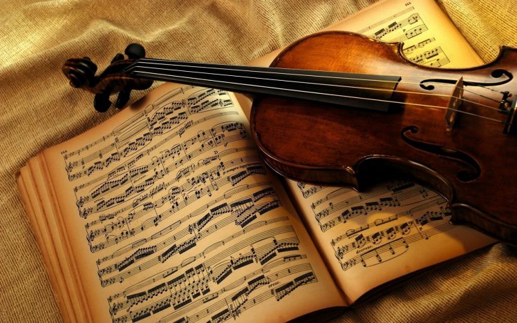 violin, Music, Musical notes, Musical instrument HD Wallpaper Desktop Background