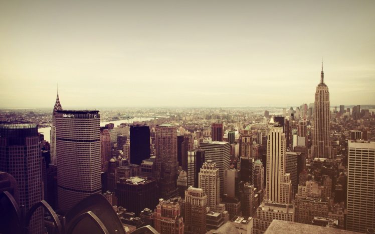 city, Cityscape, New York City, USA, Empire State Building, Skyscraper, Manhattan HD Wallpaper Desktop Background
