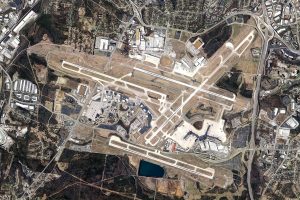 airport, Runway, City, Aerial view, Nashville, Nashville International Airport