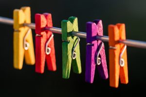 clothespin, Colorful