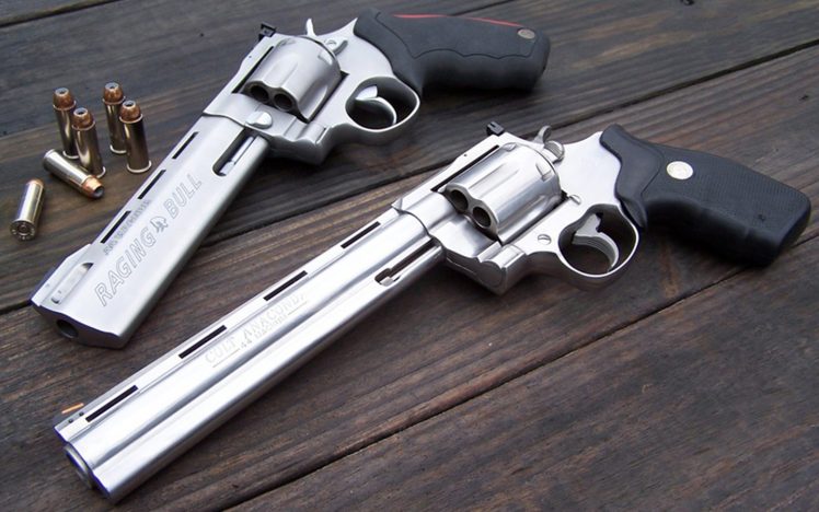gun, Taurus, Raging Bull, .44 Magnum, Colt, Anaconda HD Wallpaper Desktop Background