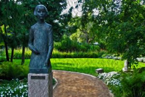 sculpture, Garden, Oil painting, Photoshopped, Leo Mol, Park, Winnipeg, Green