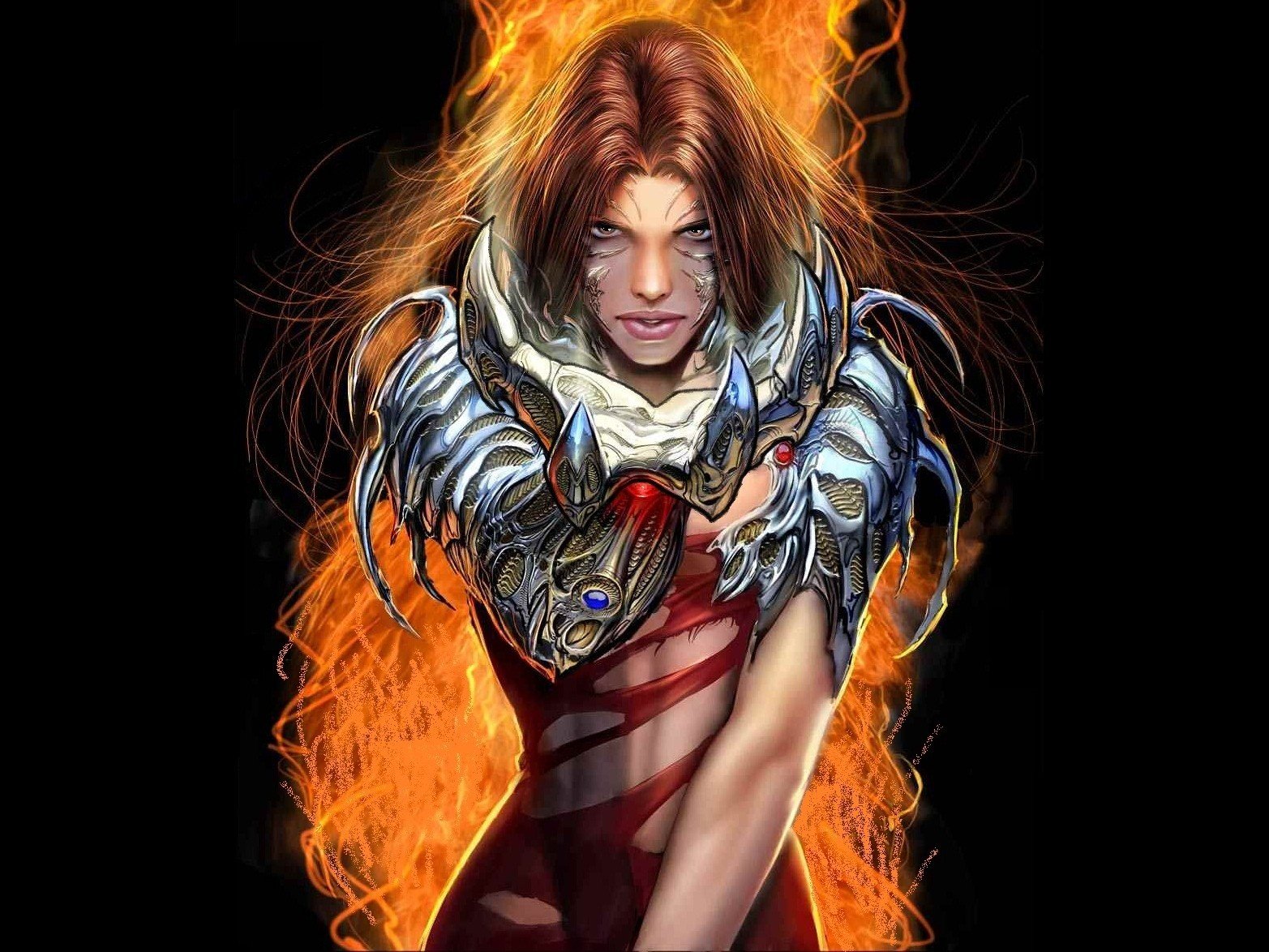 Witchblade, Black background, Top Cow, Sara pezzini, Comic books Wallpaper