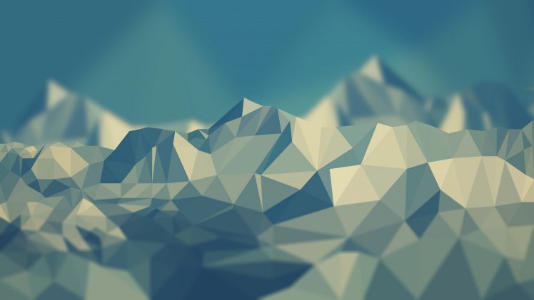 low poly, Mountain, Simple HD Wallpaper Desktop Background