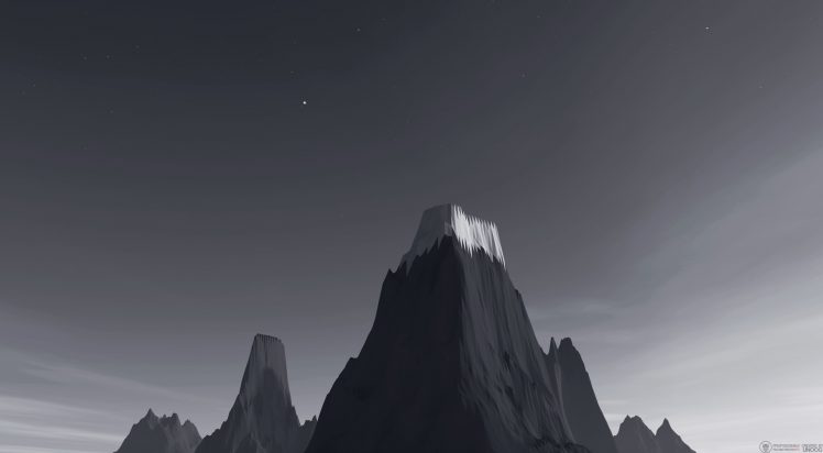 low poly, Isometric, Mountain HD Wallpaper Desktop Background