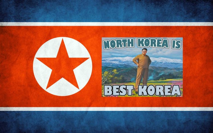 North Korea, Flag, Stars HD Wallpaper Desktop Background
