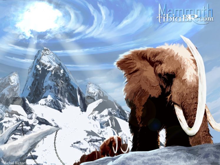 Tibia, PC gaming, RPG, Mammoths HD Wallpaper Desktop Background