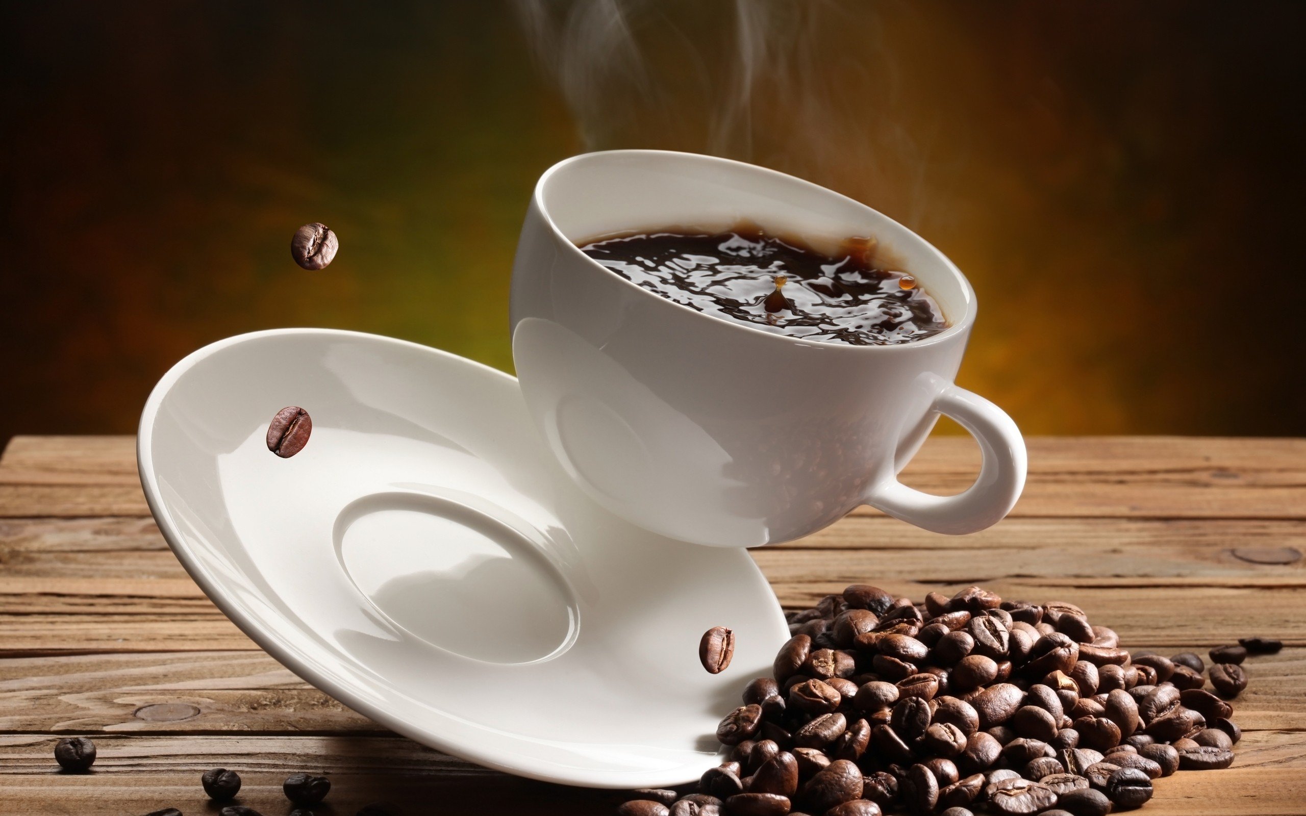 coffee, Coffee beans, Cup, Drink Wallpaper