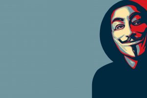 Anonymous, Face, Mask, Minimalism, Guy Fawkes mask, Hope posters