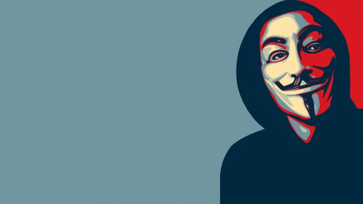 Anonymous, Face, Mask, Minimalism, Guy Fawkes mask, Hope posters HD Wallpaper Desktop Background
