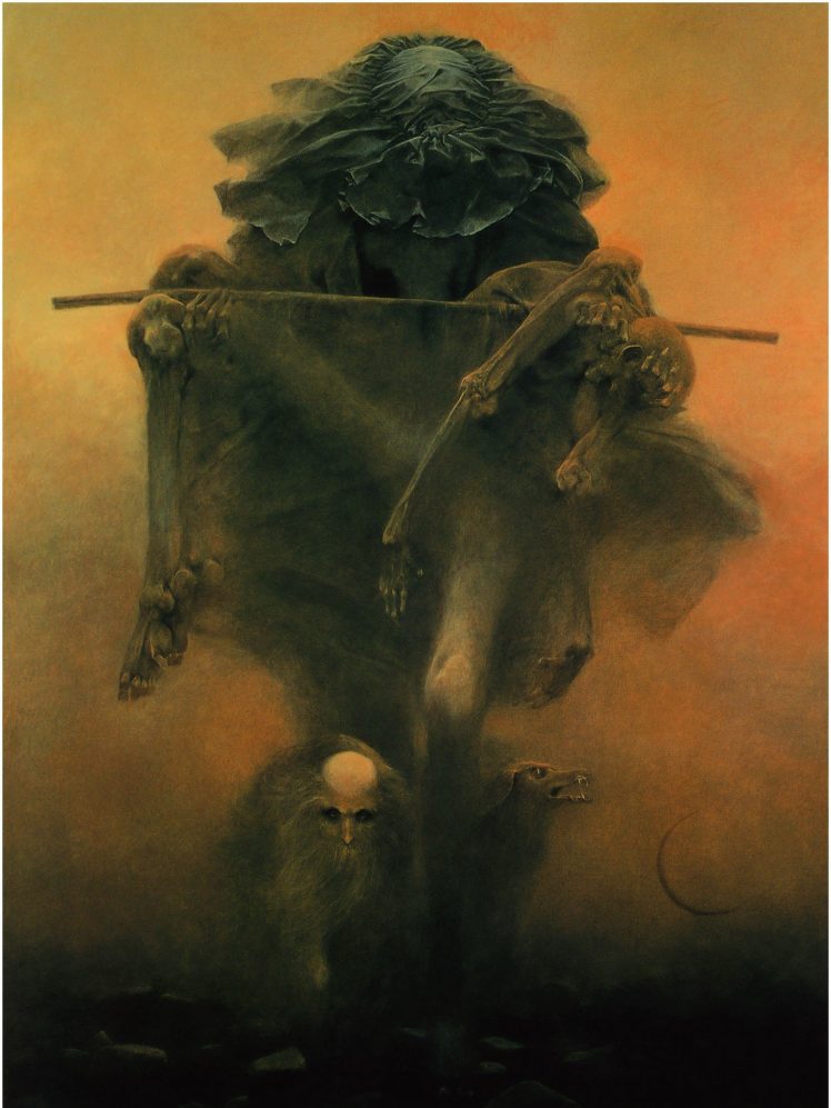 Zdzisław Beksiński, Pincels HD Wallpaper Desktop Background