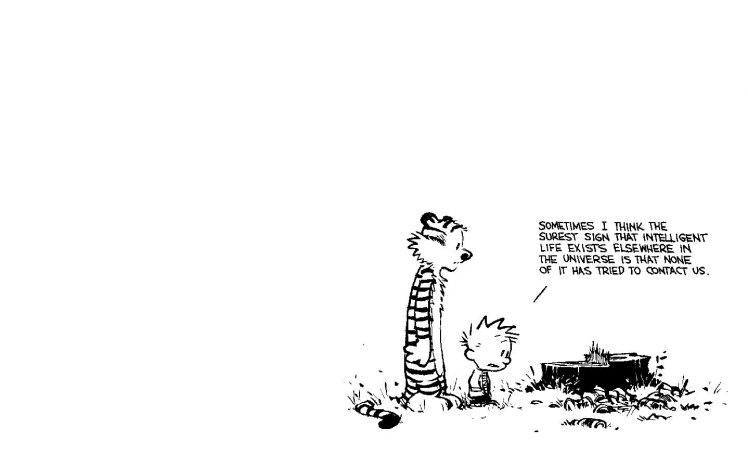 Calvin and Hobbes, Simple background HD Wallpaper Desktop Background