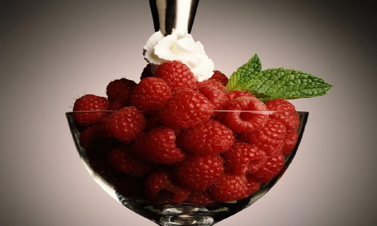 raspberries, Food Wallpaper