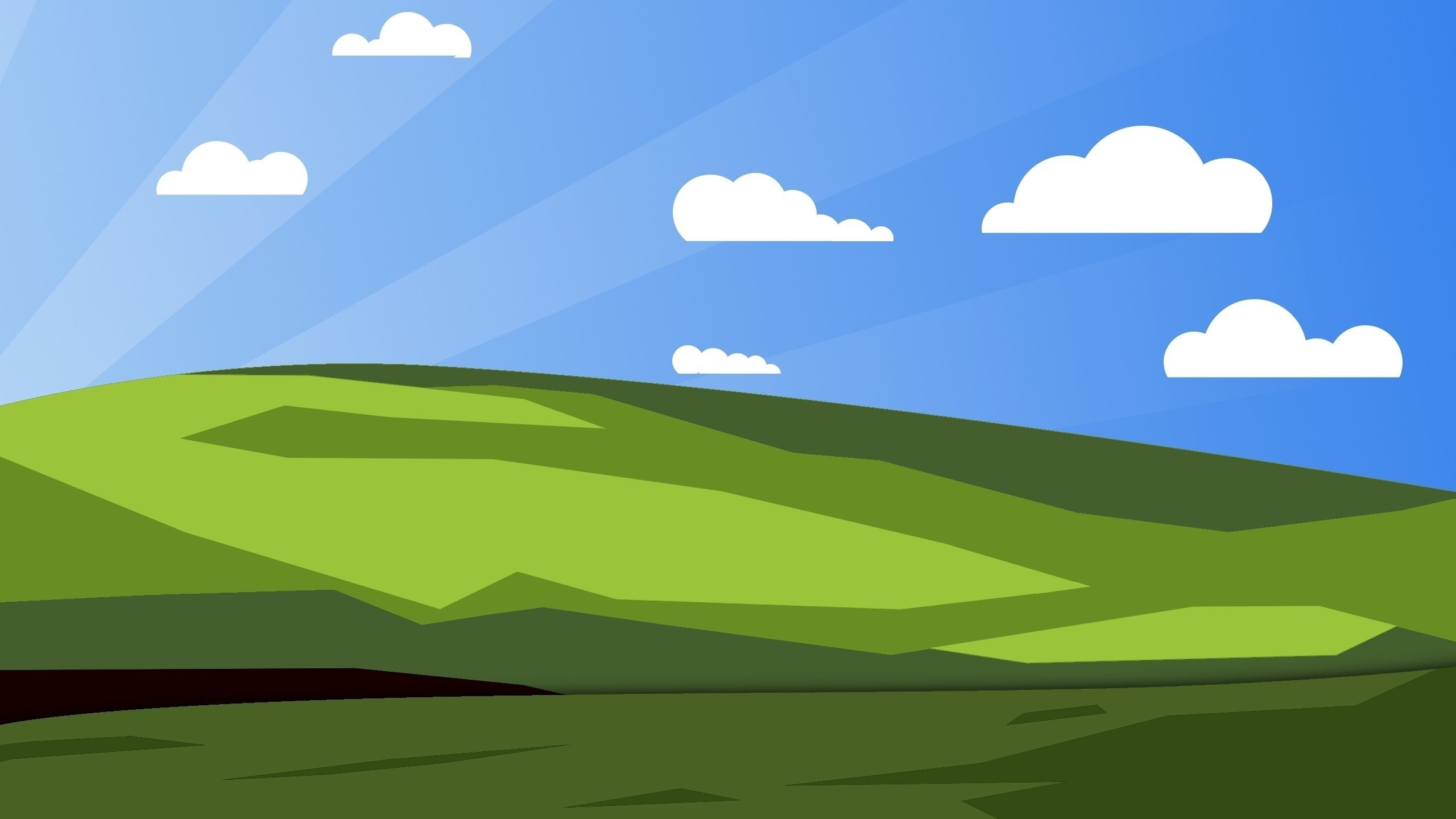 bliss, Minimalism Wallpaper