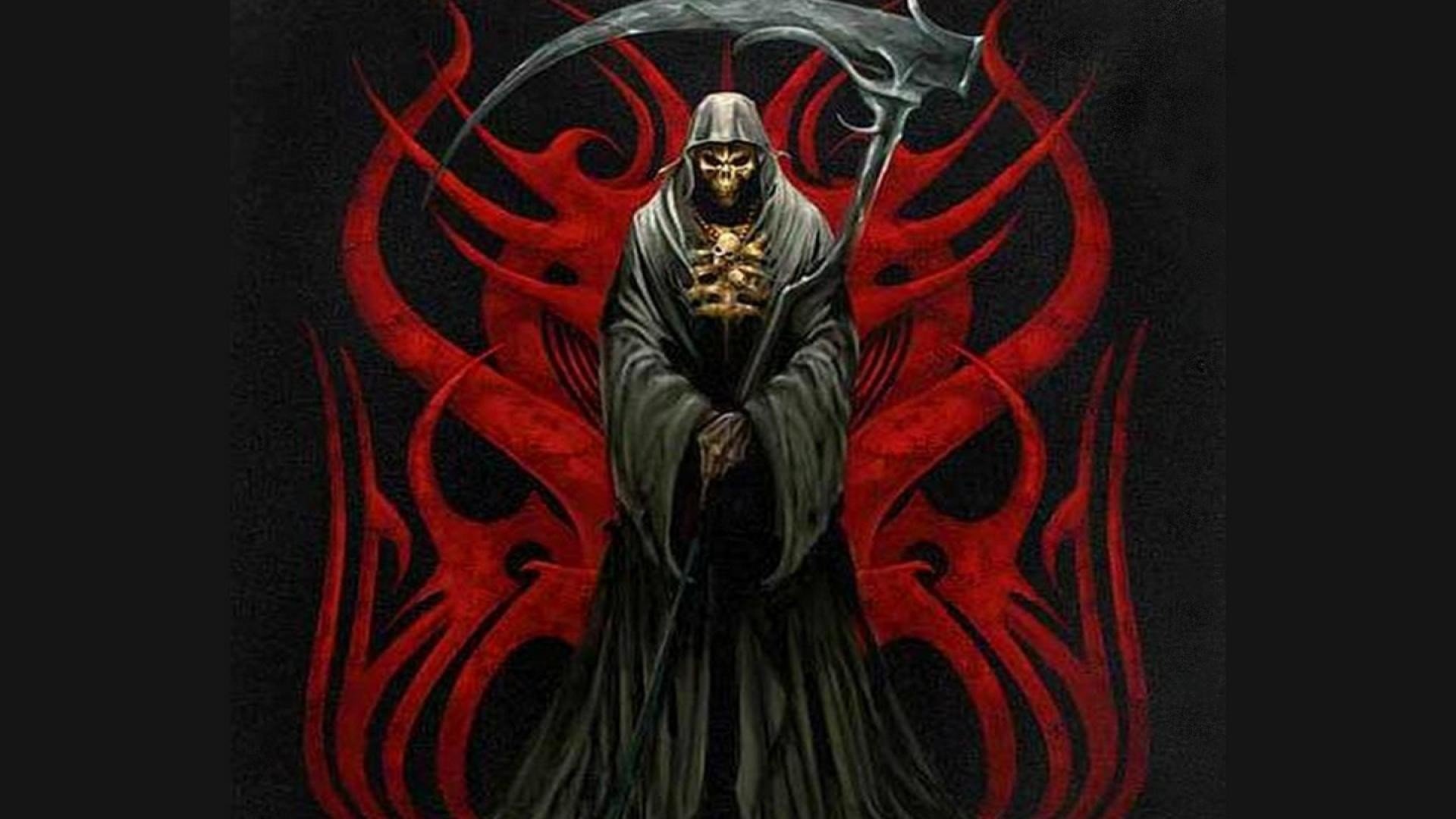 grim reaper game over wallpaper