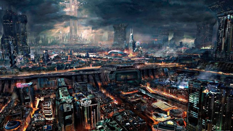 cyberpunk, Science fiction, City HD Wallpaper Desktop Background