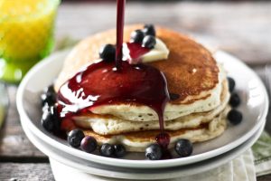 pancakes, Food, Breakfast, Blackberries