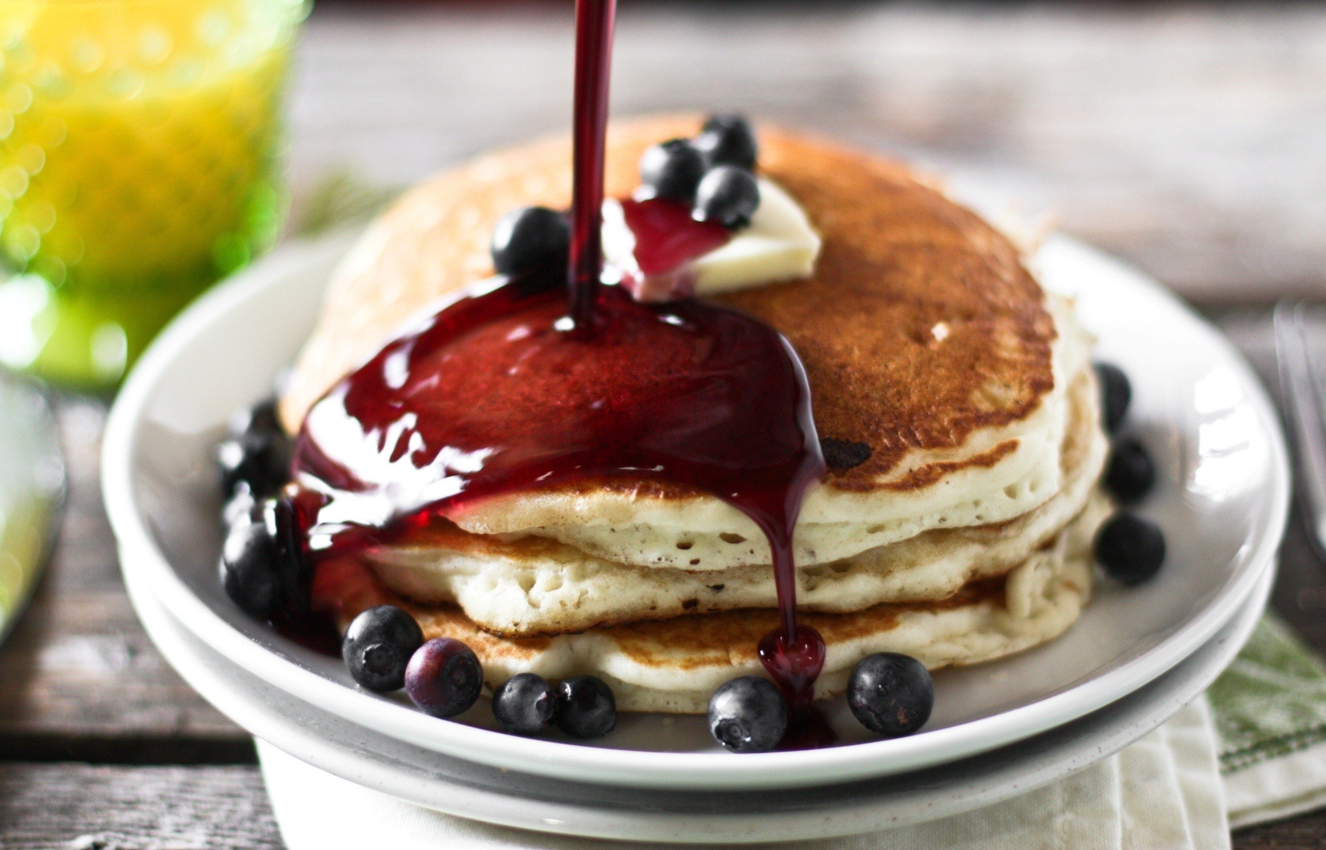 pancakes, Food, Breakfast, Blackberries Wallpaper
