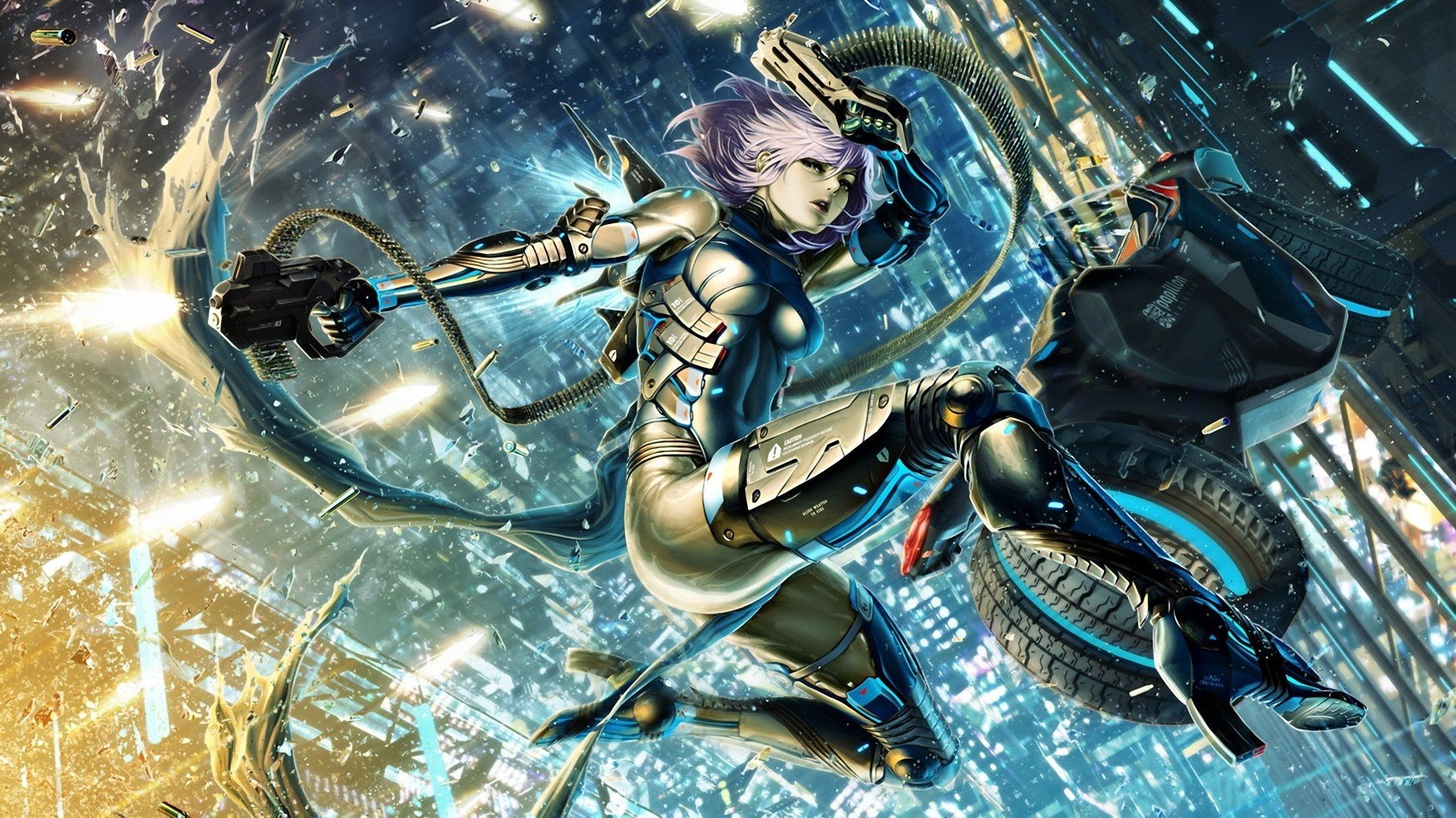 futuristic, Cyberpunk, Anime girls Wallpapers HD / Desktop and Mobile