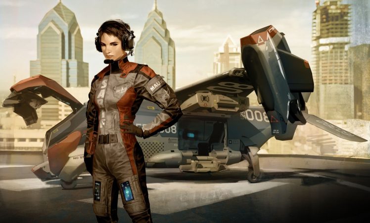 cyberpunk, Futuristic, Deus Ex: Human Revolution, Faridah Malik HD Wallpaper Desktop Background
