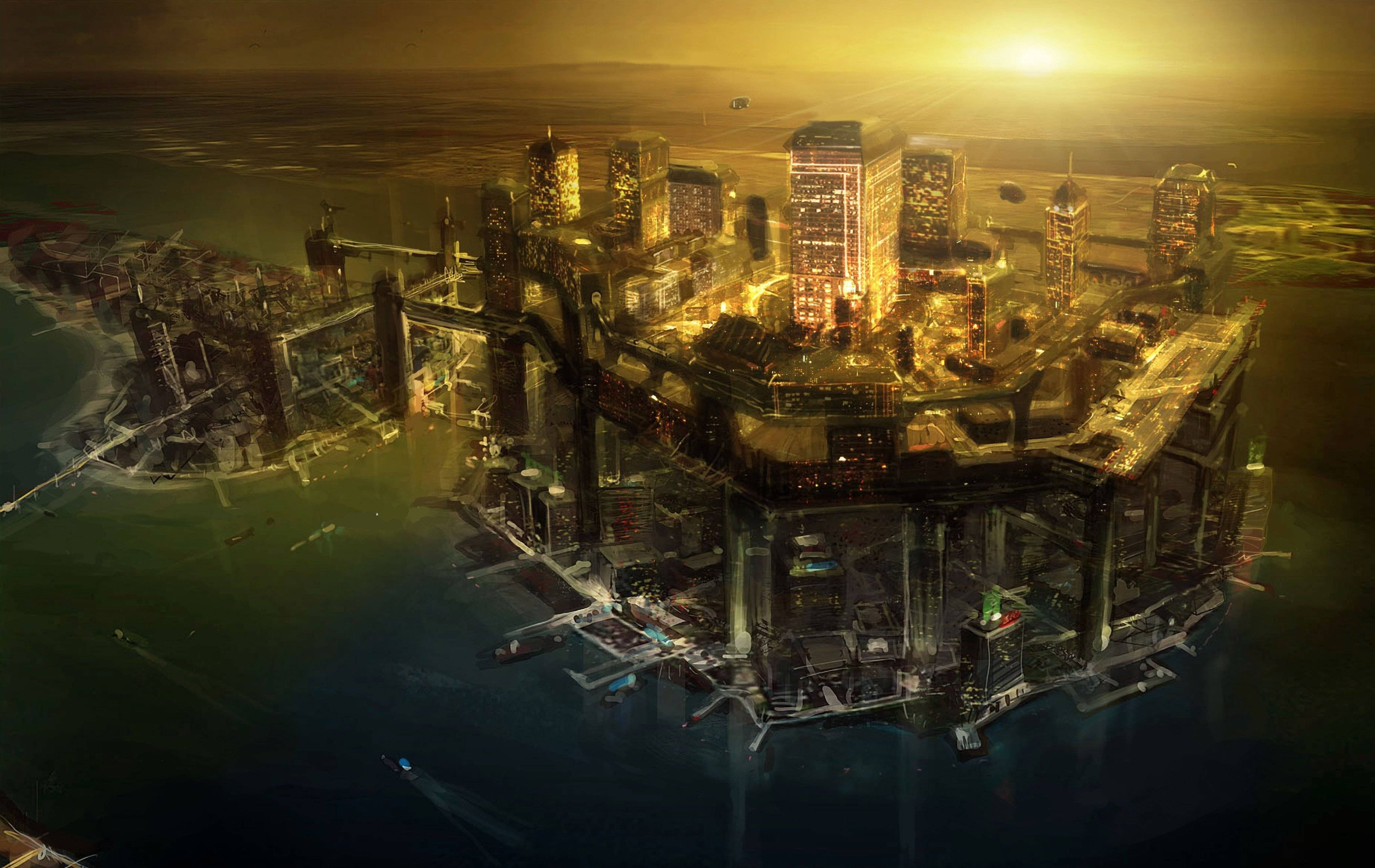 cyberpunk, Futuristic, Deus Ex: Human Revolution Wallpaper
