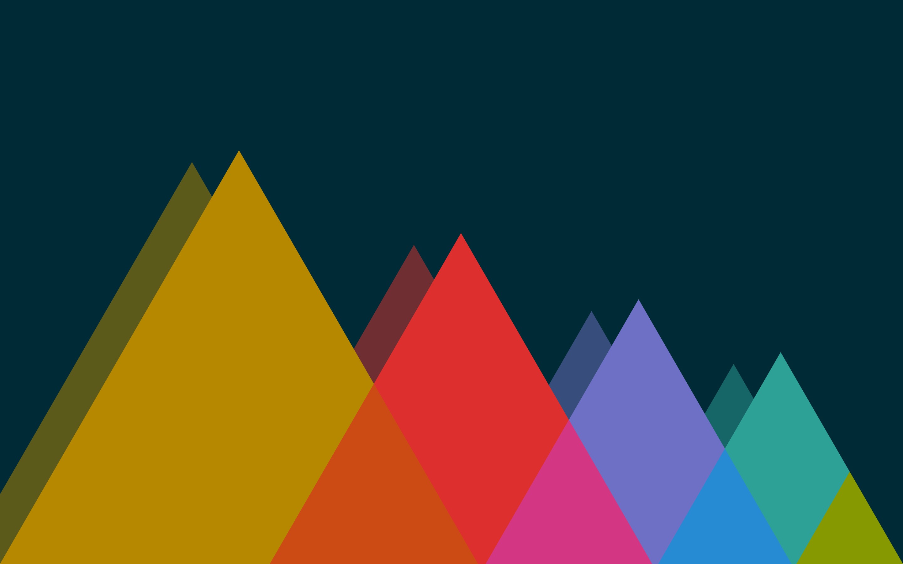 triangle, Minimalism, Solarized colorscheme Wallpaper