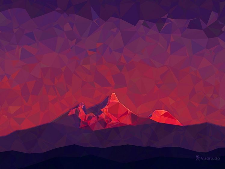 mountain, Minimalism HD Wallpaper Desktop Background