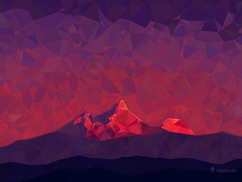 mountain, Minimalism Wallpaper