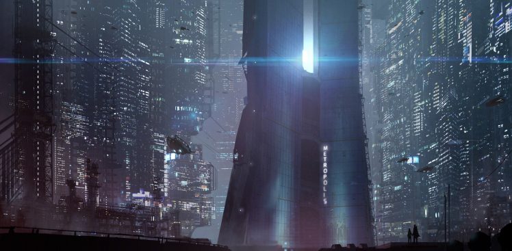 science fiction, City HD Wallpaper Desktop Background