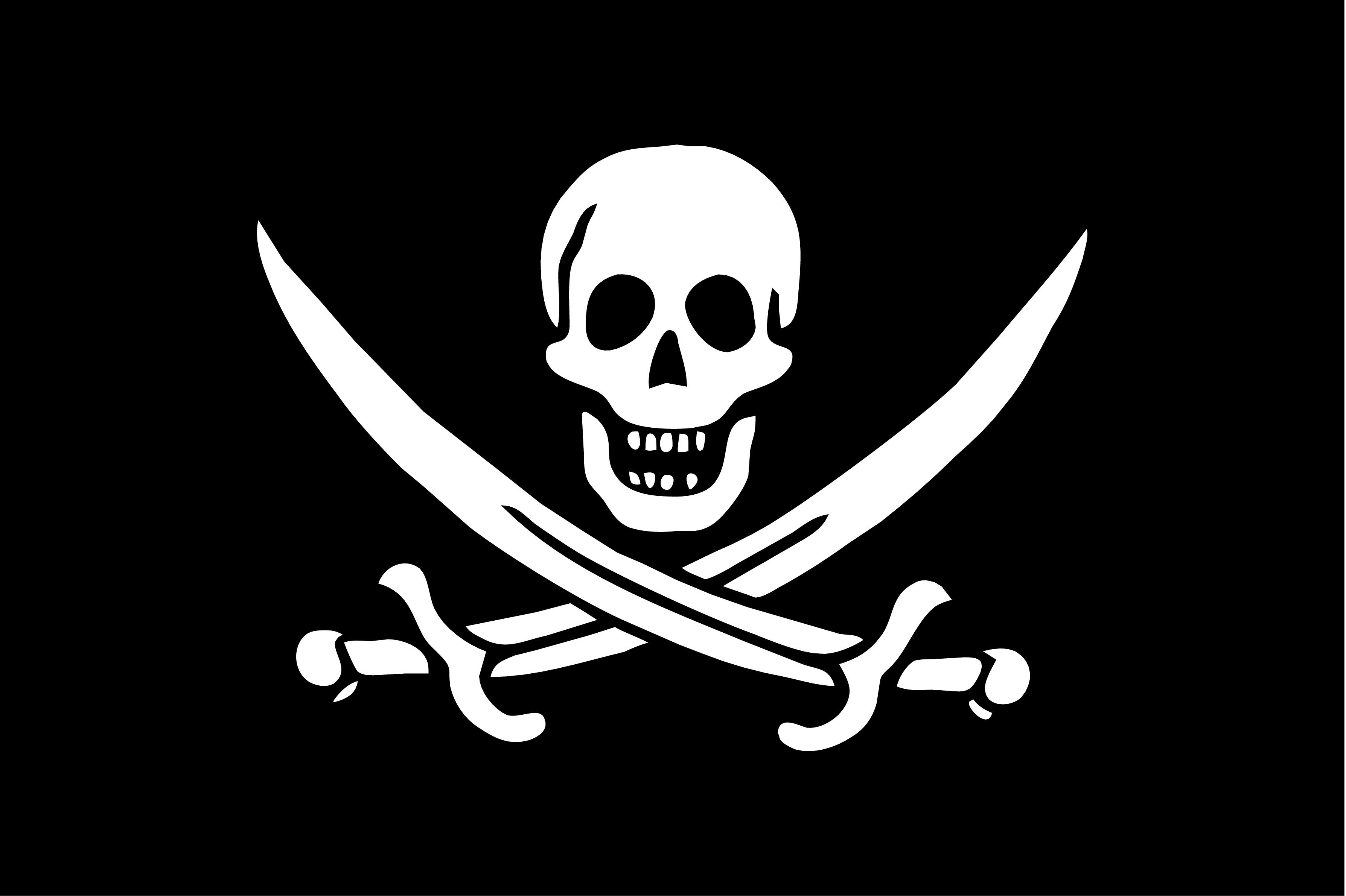 Pirate Flag, Skull and bones Wallpaper