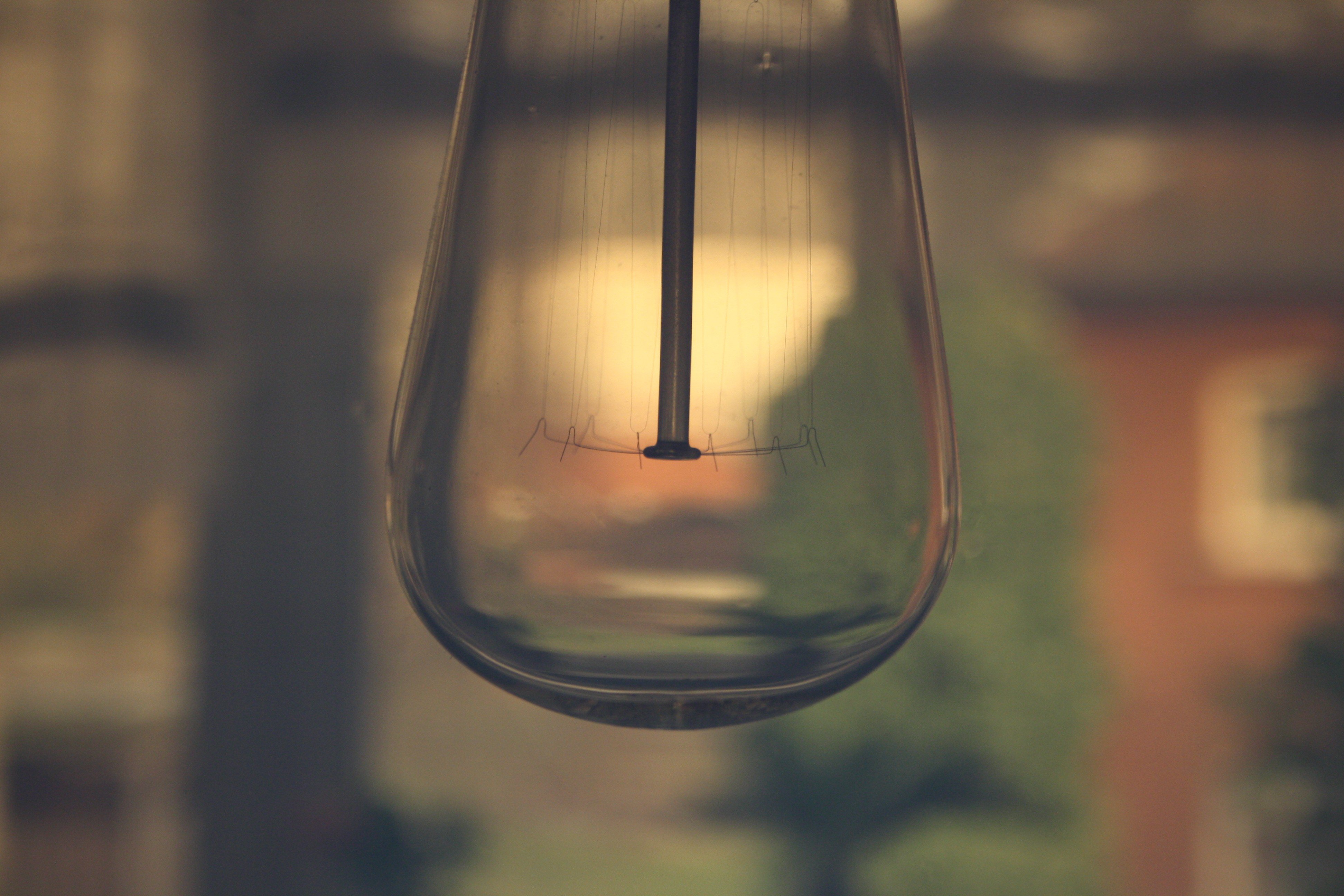 macro, Light bulb, Depth of field, Glass, Wires Wallpaper