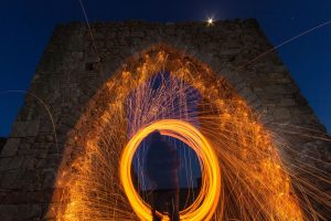 long exposure, Night, Architecture, Arch, Sparks, Photography
