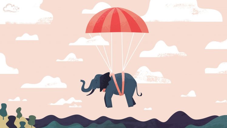 digitalocean, Elephants, Minimalism HD Wallpaper Desktop Background