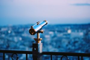 telescope, Binoculars, City, Depth of field, Night, Evening
