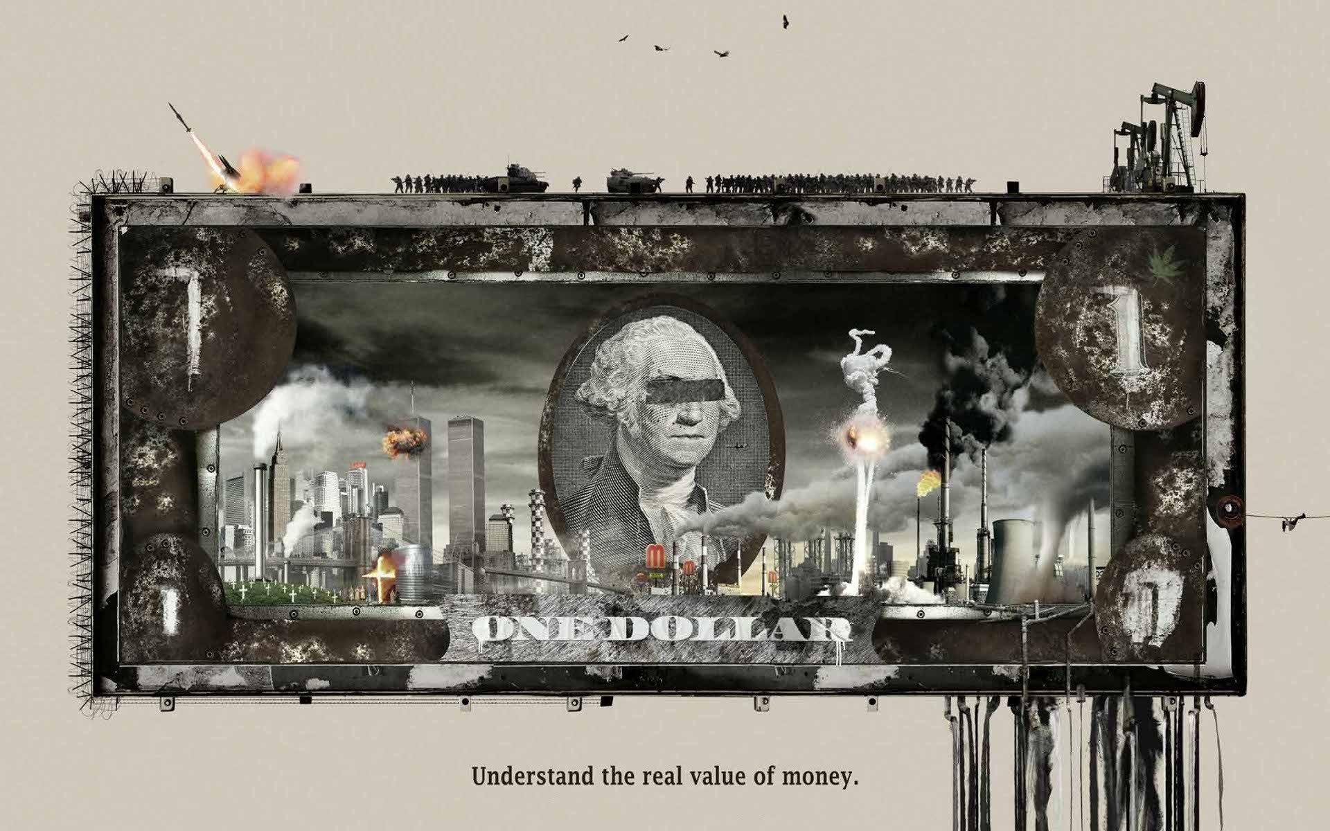 money, Dollars, Apocalyptic Wallpaper