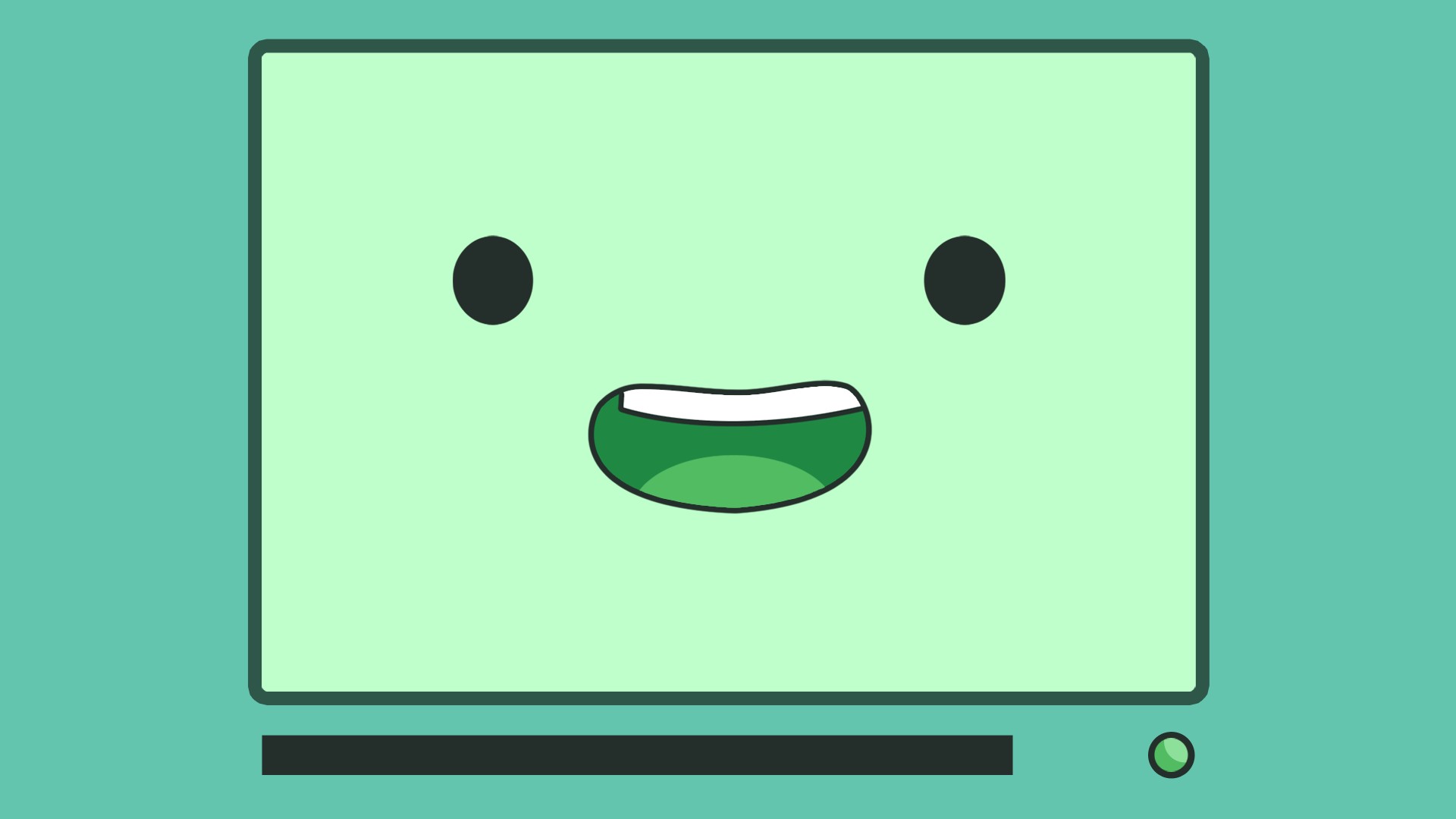 BMO, Adventure Time, Blue, Green Wallpaper